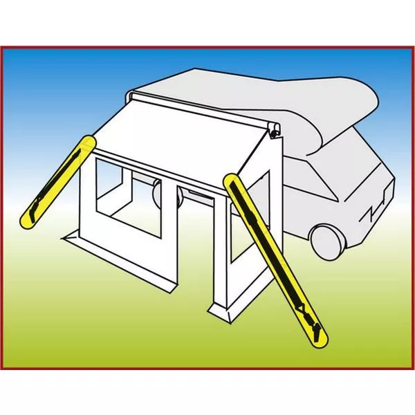 Sturmband Für Markisen Fiamma Tie Down S, Black – Bild 2